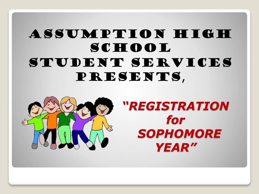 registration for sophomore year
