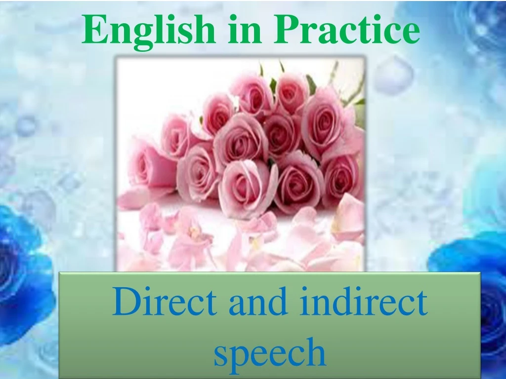 english in practice