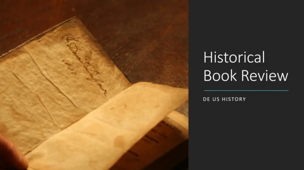 Historical Book Review