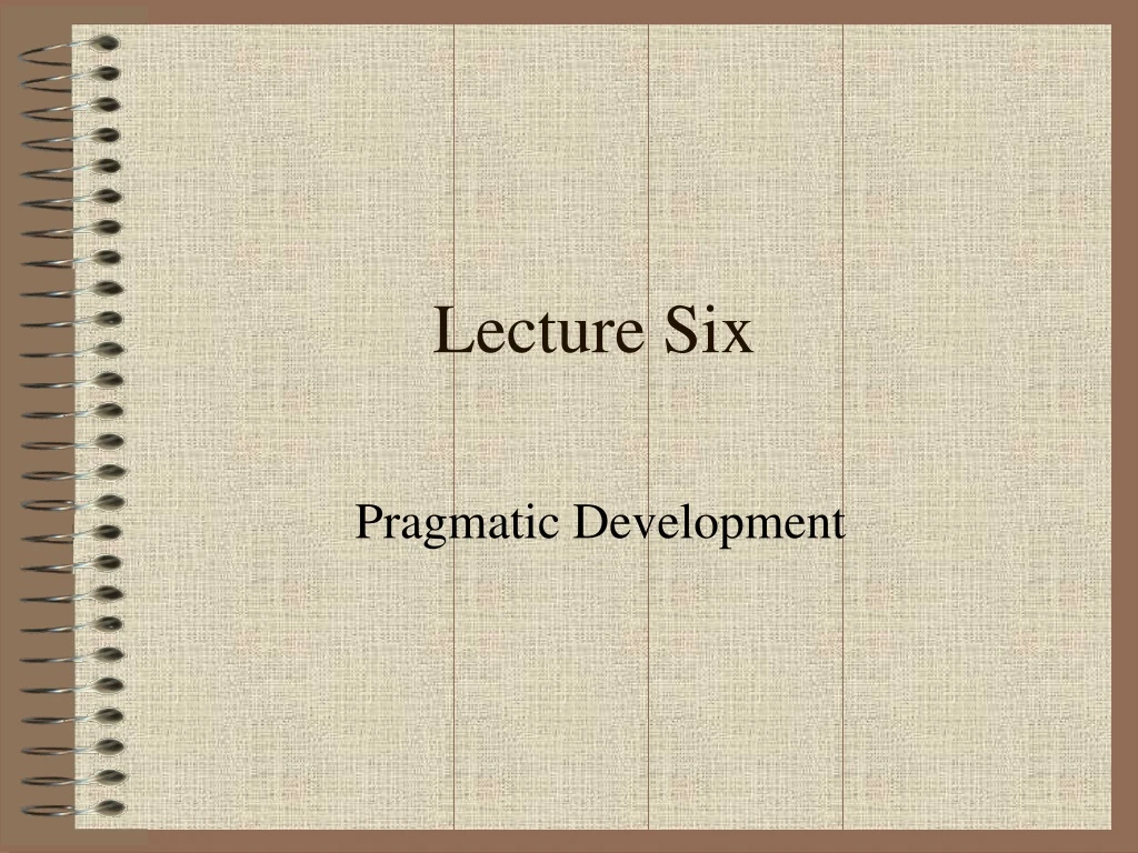 lecture six