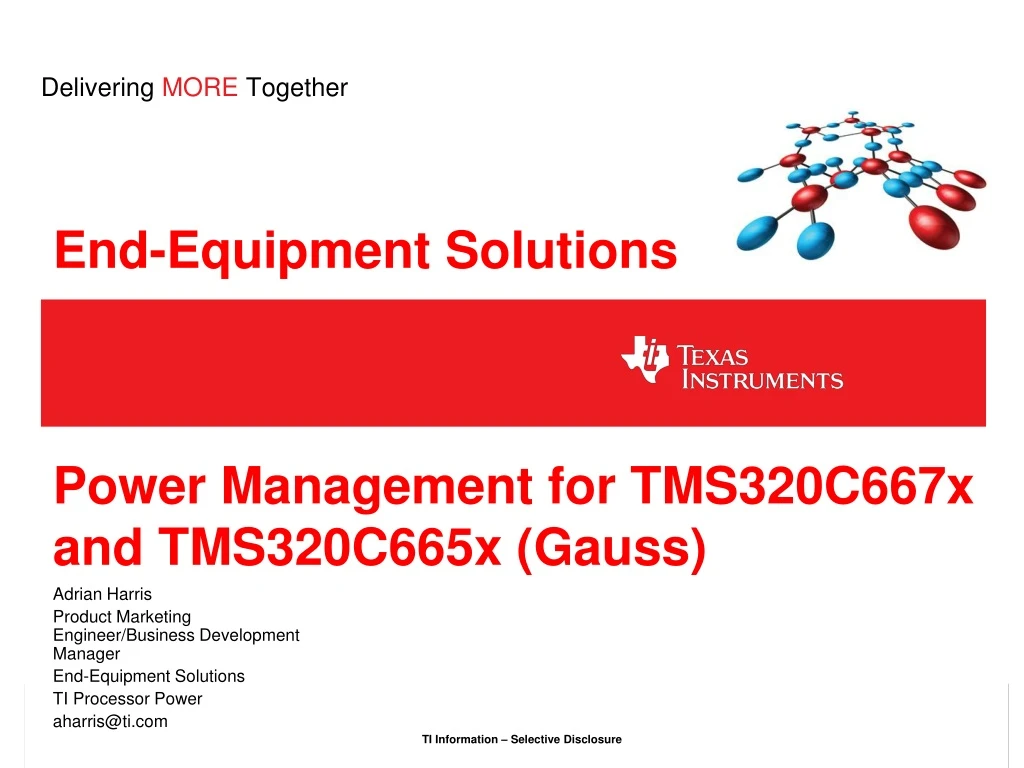 power management for tms320c667x and tms320c665x gauss