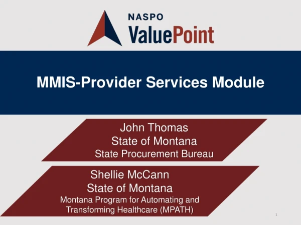 MMIS-Provider Services Module
