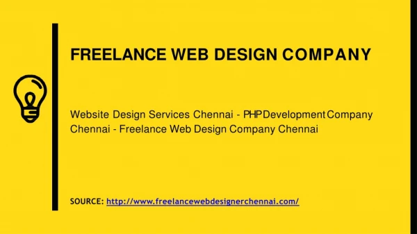 Freelance Web Design Company - PHP Development Company