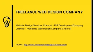 Freelance Web Design Company - PHP Development Company
