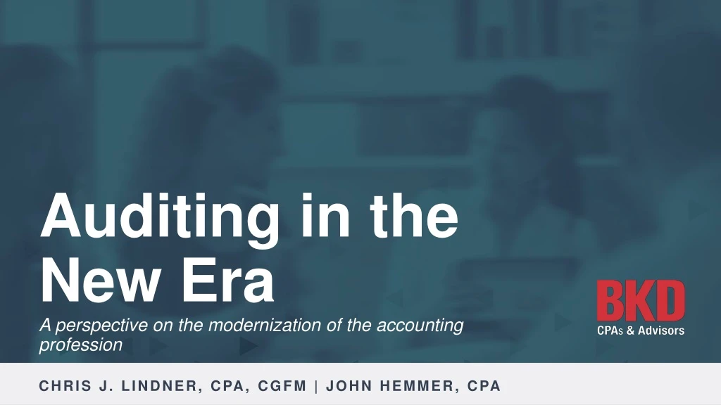 auditing in th e new era