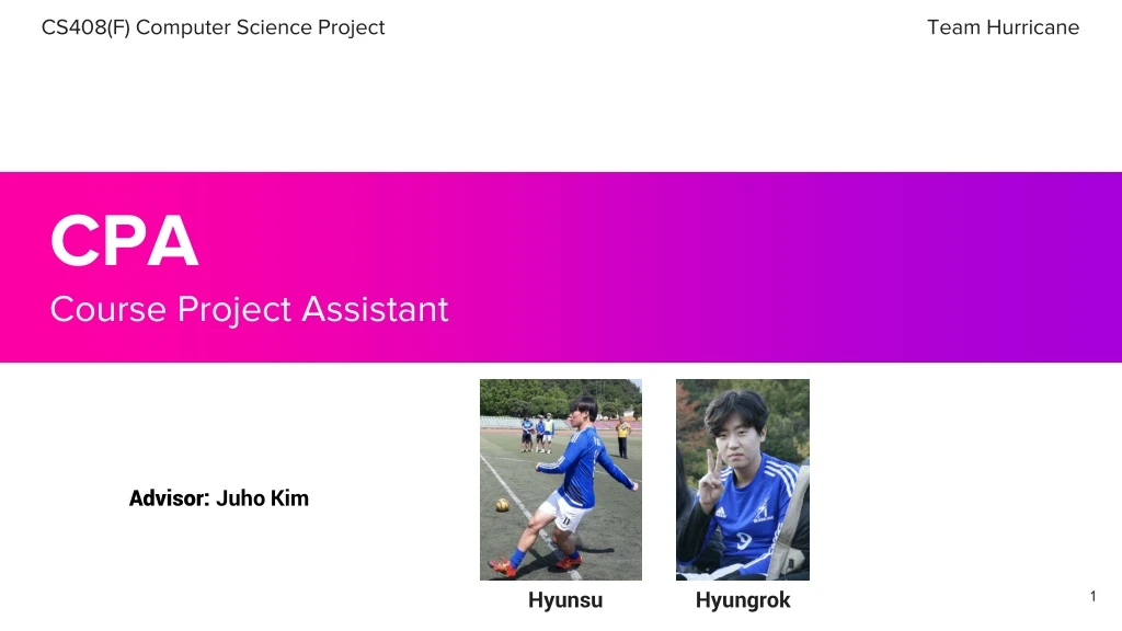 cpa course project assistant