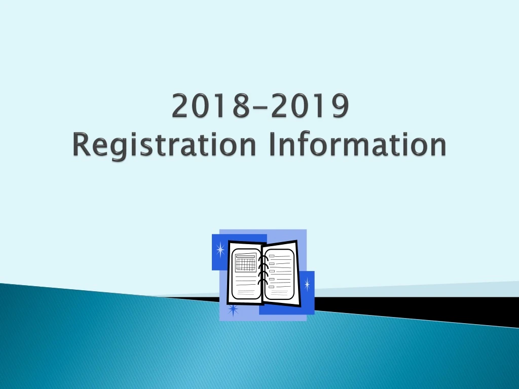 2018 2019 registration information