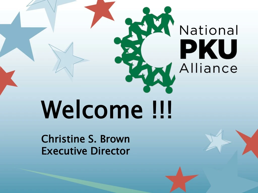 welcome christine s brown executive director