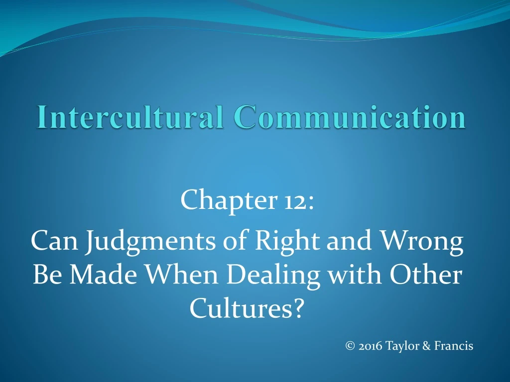 intercultural communication