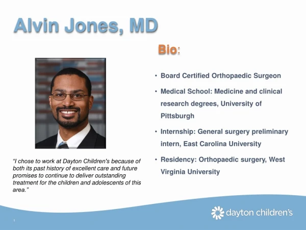 Alvin Jones, MD