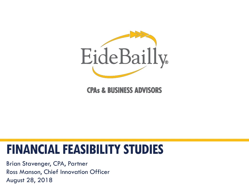 financial feasibility studies