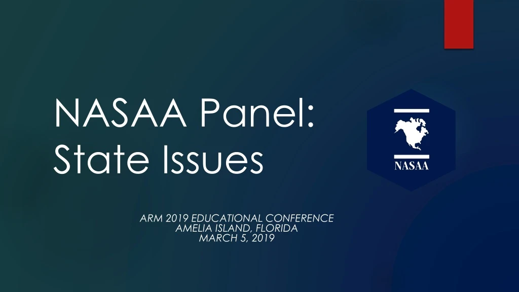 nasaa panel state issues