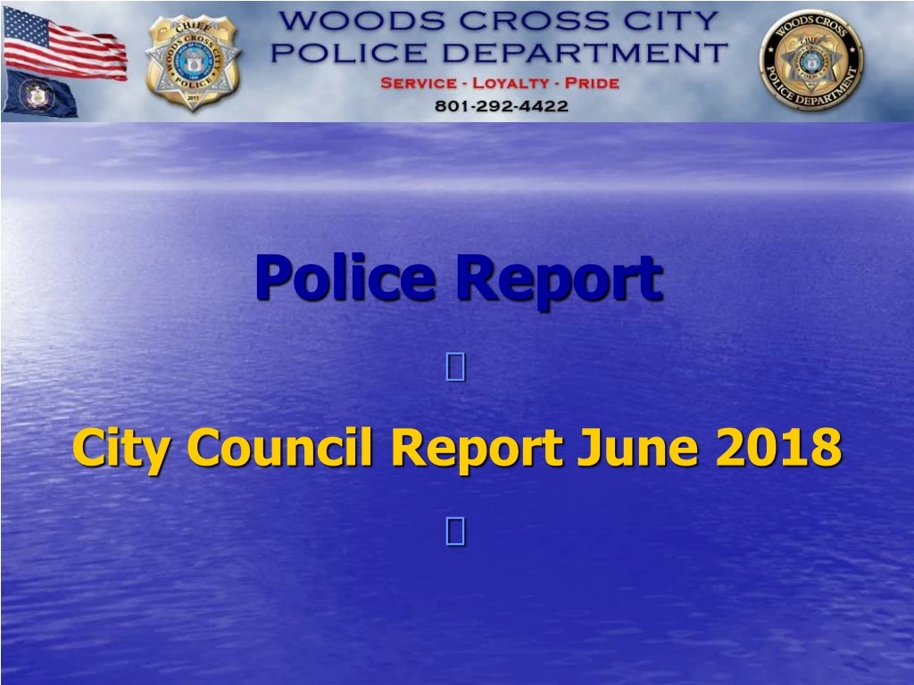 police report city council report june 2018