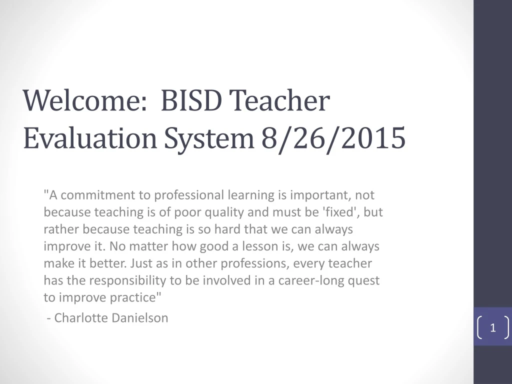 welcome bisd teacher evaluation system 8 26 2015