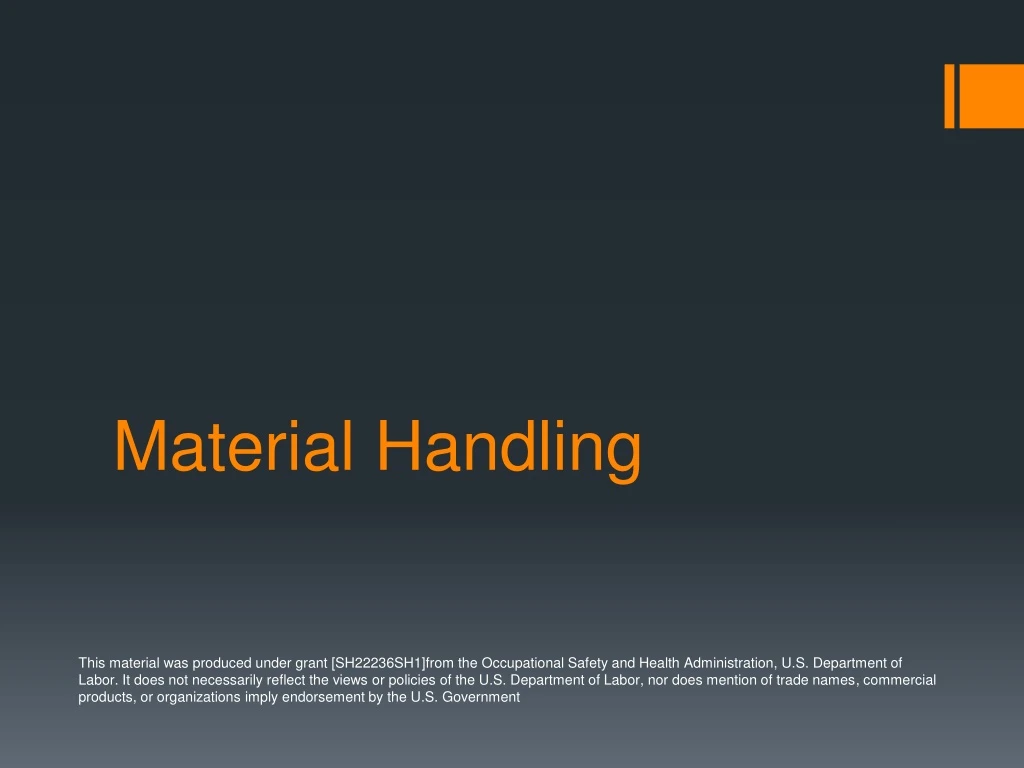 material handling