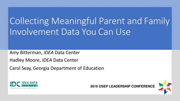 Collecting Meaningful Parent and Family Involvement Data You Can Use