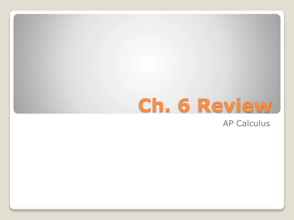 ch 6 review