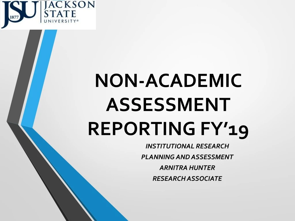 non academic assessment reporting fy 19