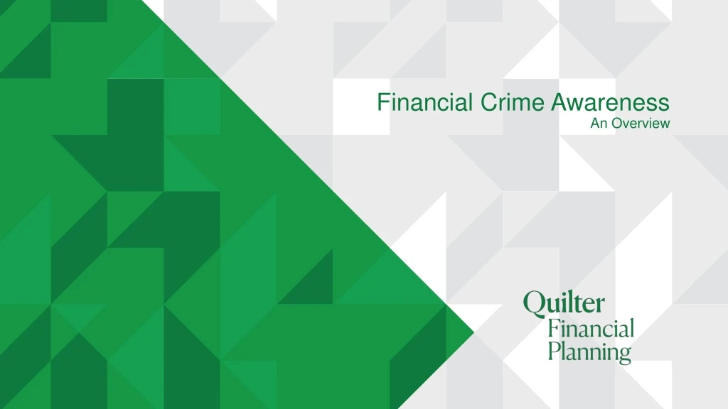 financial crime awareness an overview