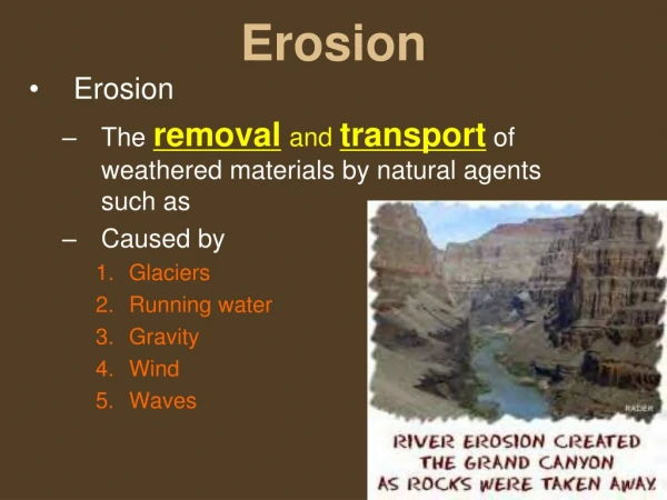 Erosion