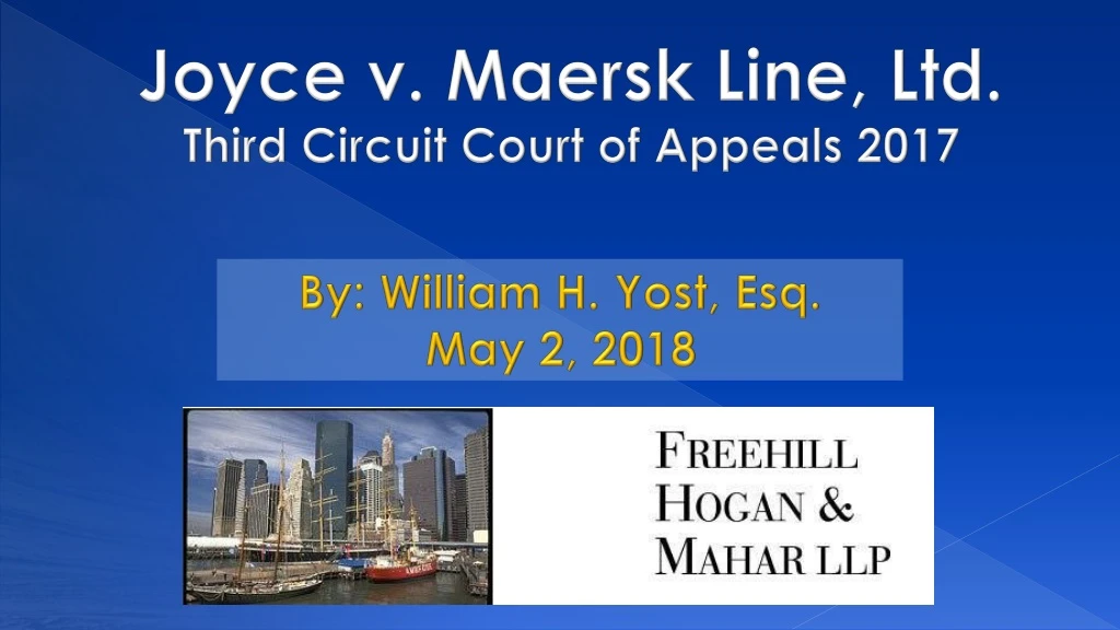 joyce v maersk line ltd third circuit court
