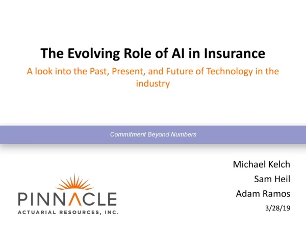 The Evolving Role of AI in Insurance