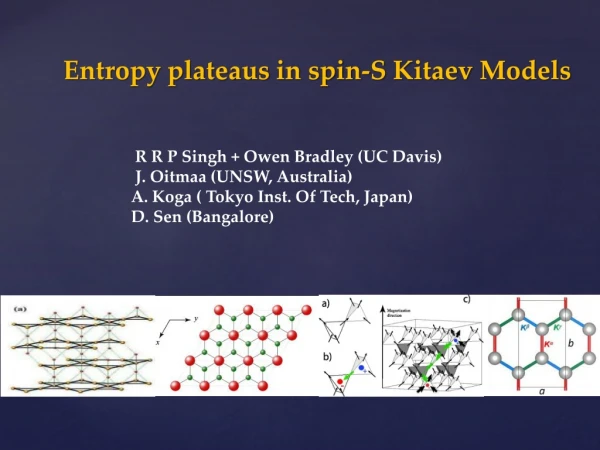 Entropy plateaus in spin-S Kitaev Models