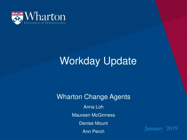 Workday Update