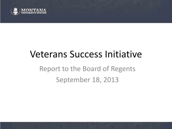 Veterans Success Initiative