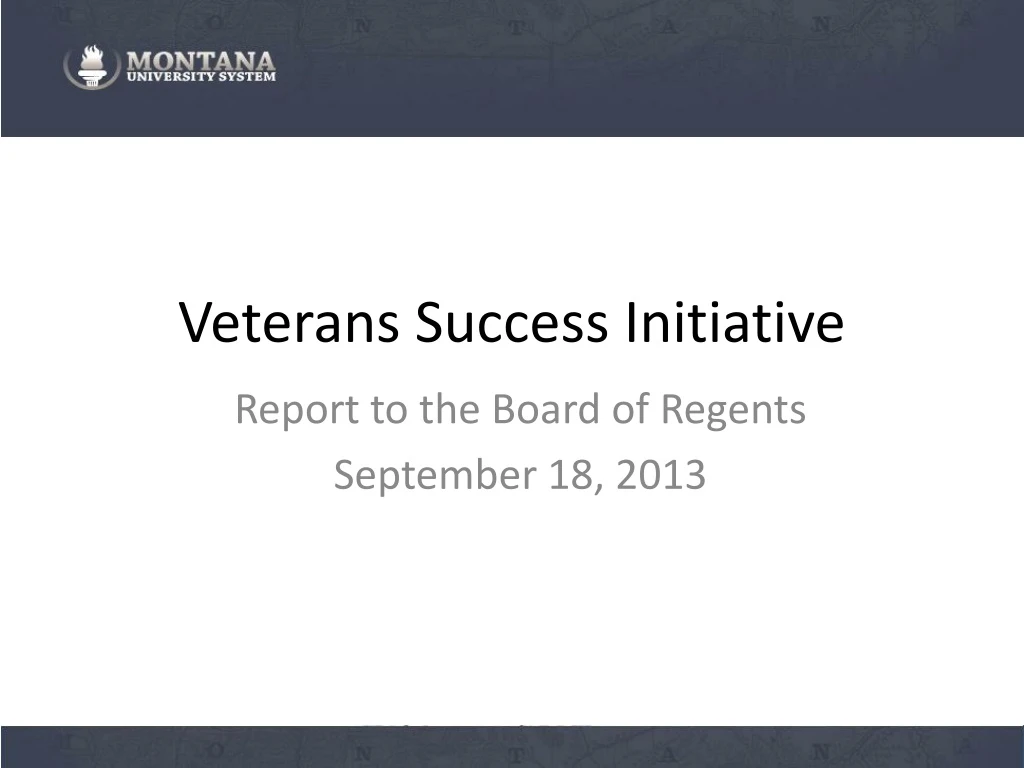 veterans success initiative