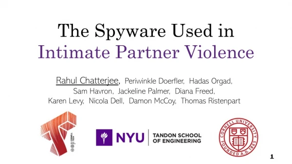 The Spyware Used in Intimate Partner Violence