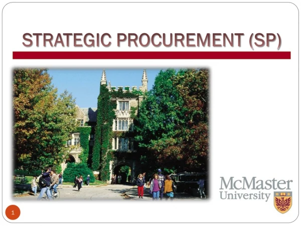 STRATEGIC PROCUREMENT (SP)