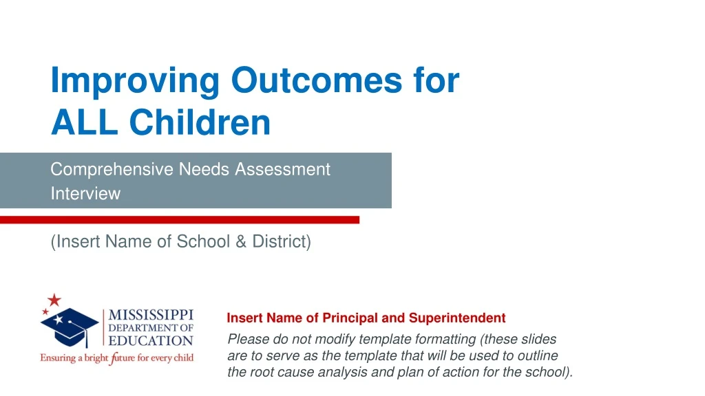 improving outcomes for all children