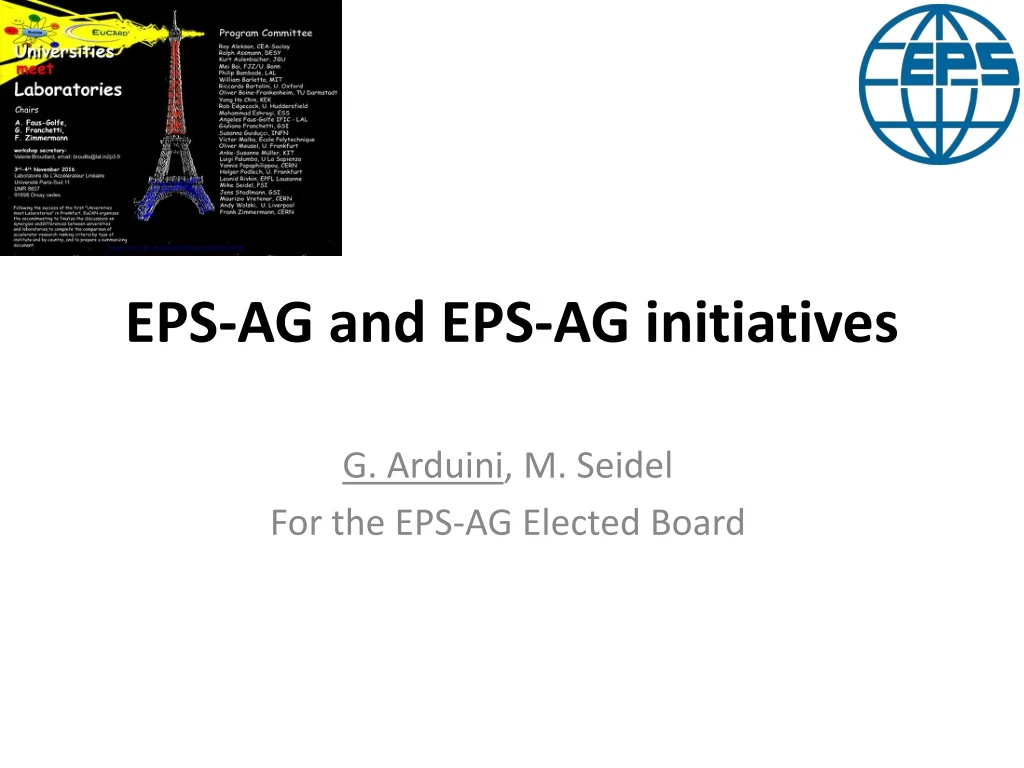 eps ag and eps ag initiatives
