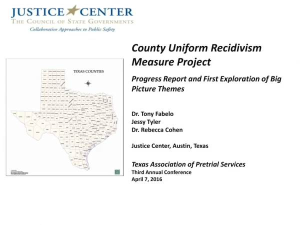 County Uniform Recidivism Measure Project