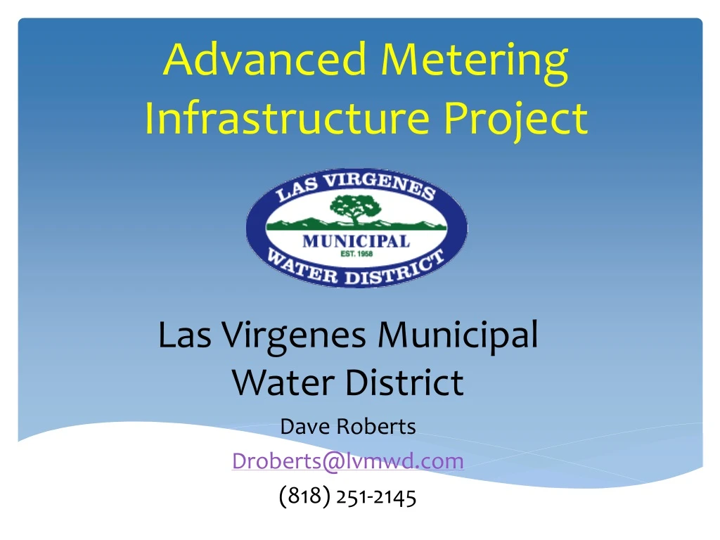 advanced metering infrastructure project