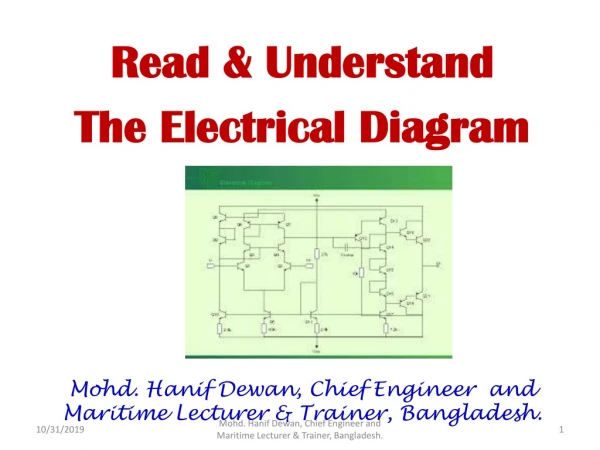 Mohd . Hanif Dewan, Chief Engineer and Maritime Lecturer &amp; Trainer, Bangladesh.