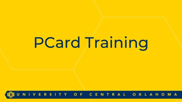 PCard Training