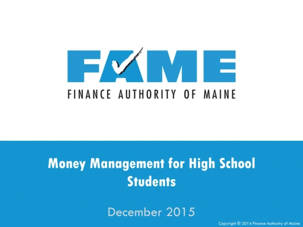 Money Management for High School Students