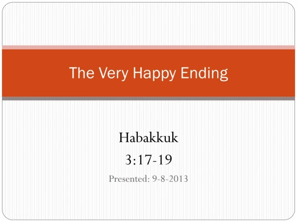 The Very Happy Ending