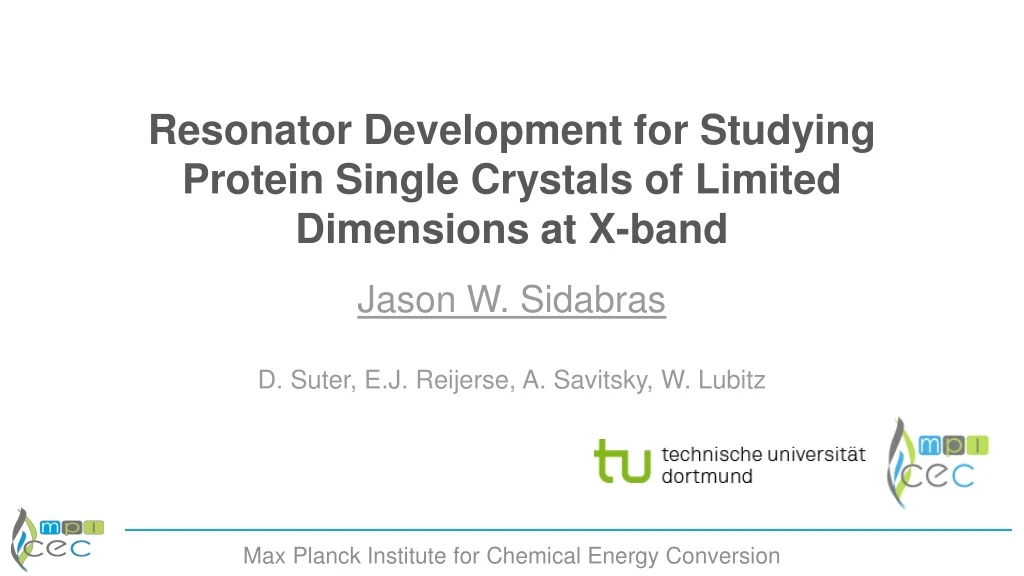 resonator development for studying protein single crystals of limited dimensions at x band