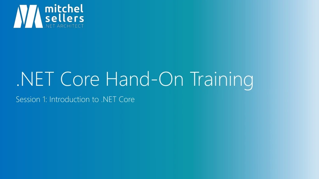 net core hand on training