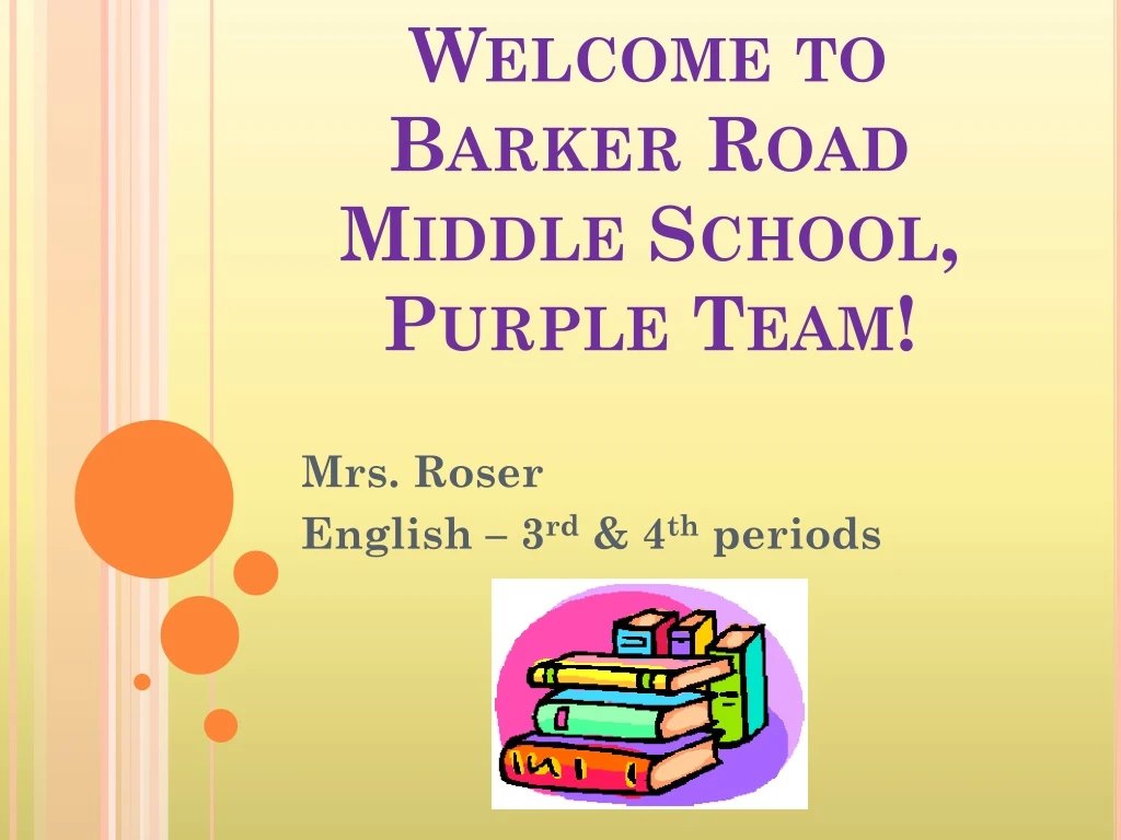 welcome to barker road middle school purple team
