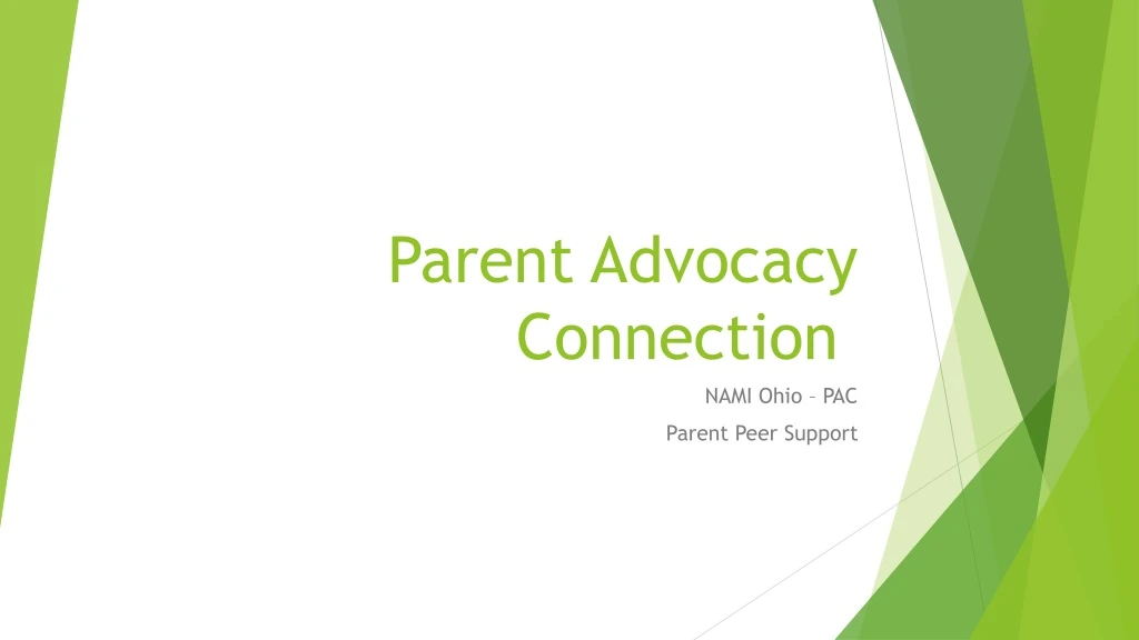 parent advocacy connection