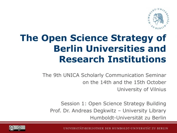 The Open Science Strategy of Berlin Universities and Research Institutions