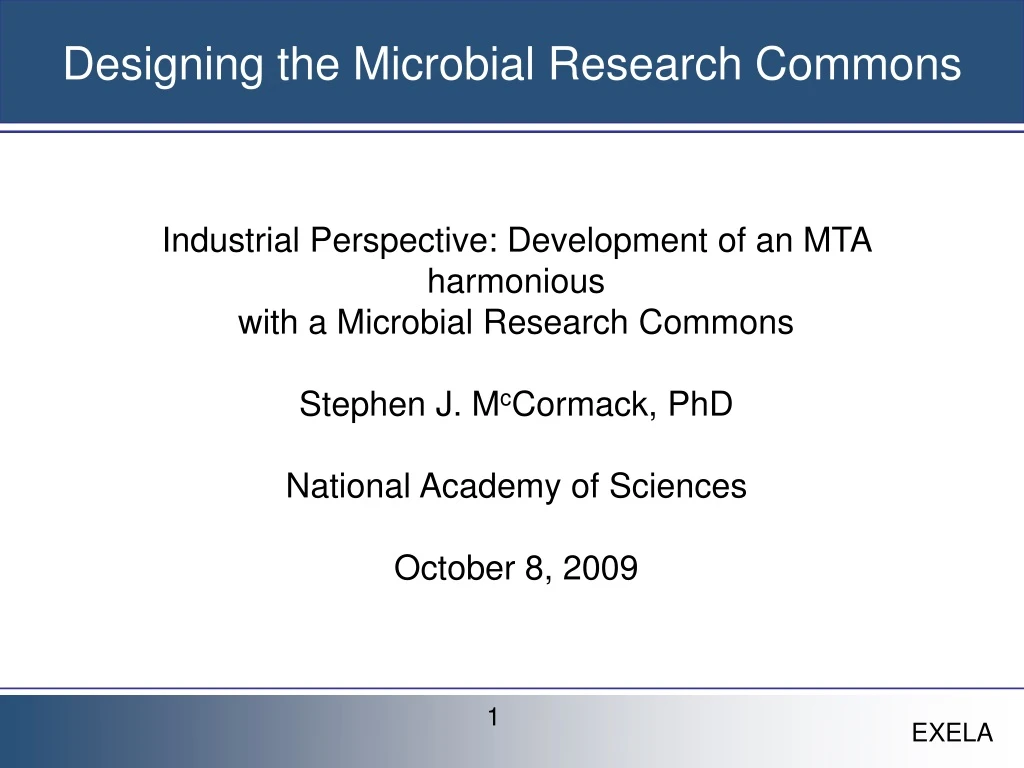 designing the microbial research commons