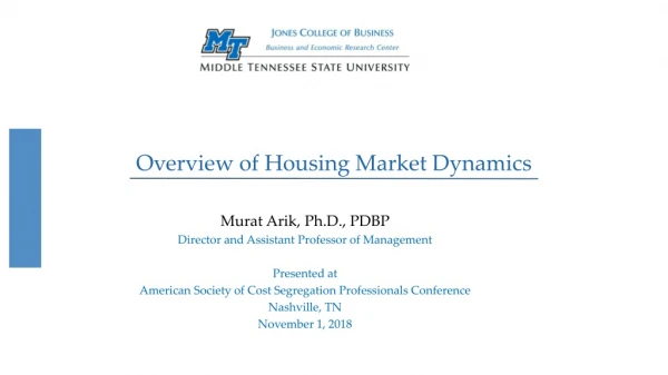 Overview of Housing Market Dynamics