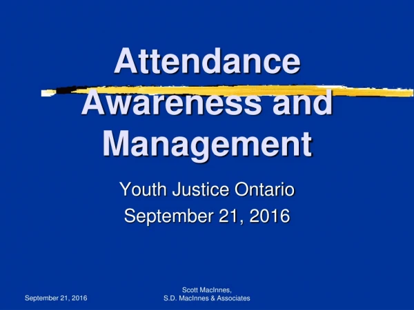Attendance Awareness and Management