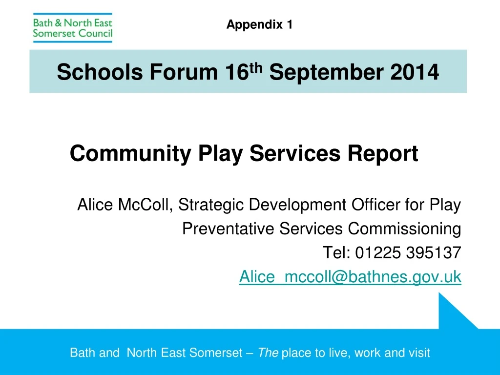 schools forum 16 th september 2014