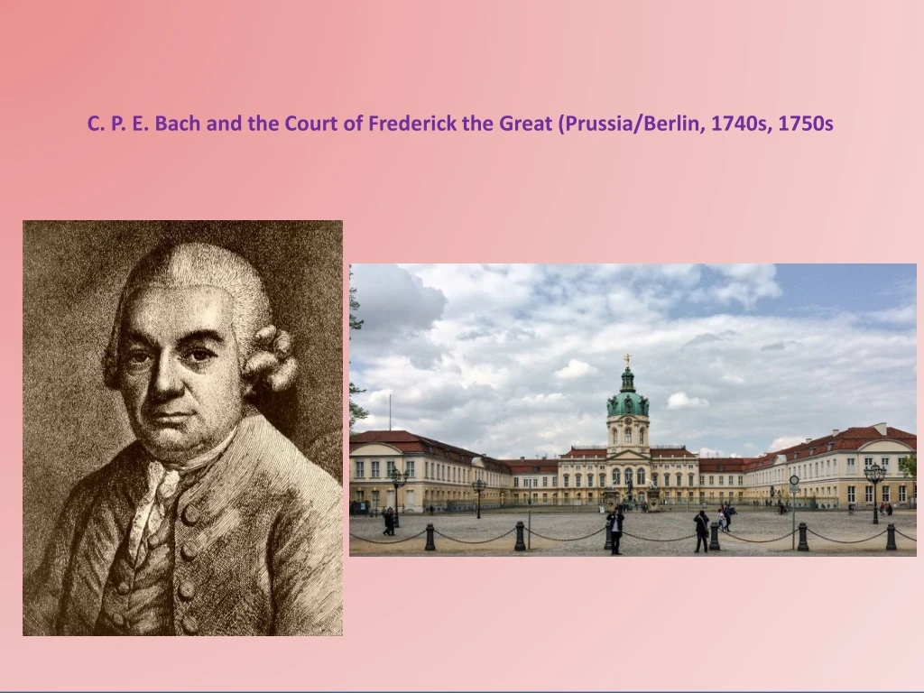 c p e bach and the court of frederick the great